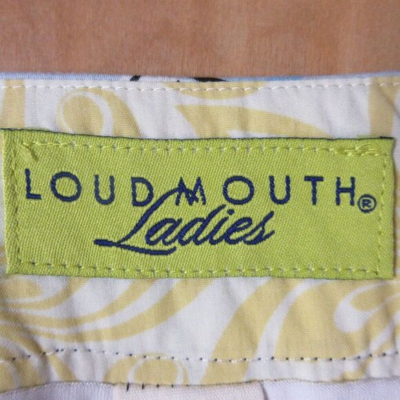 LOUDMOUTH Golf Partini Classic Skort Sz 8 Martini Cocktails Blue Skirt Shorts - Picture 5 of 16